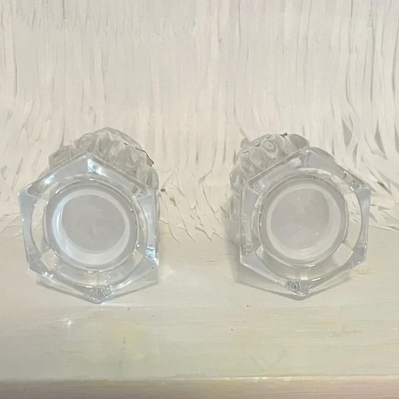Mikasa Crystal Icicles Salt & Pepper Shakers Set.  Excellent condition! - Picture 5 of 9